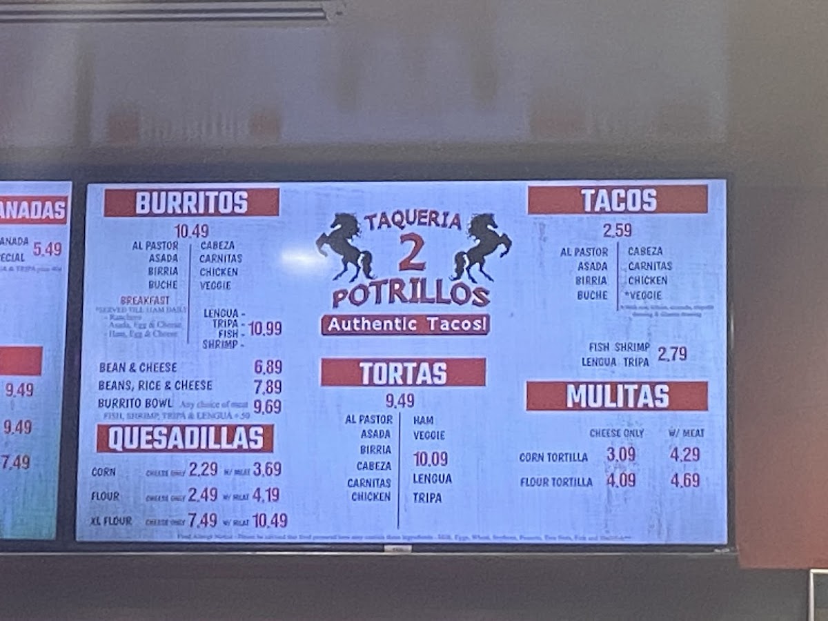 Taqueria 2 Potrillos Menu - Image 6